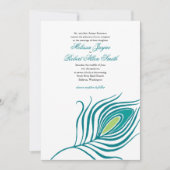 Peacock - uitnodiging voor het huwelijk (Voorkant)