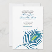 Peacock - uitnodiging voor het huwelijk (Voorkant)