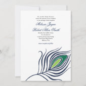Peacock - uitnodiging voor het huwelijk (Voorkant)