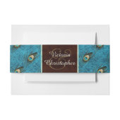  Peacock Uitnodigingen Wikkel (Voorkant Voorbeeld)