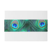 Peacock Uitnodigingen Wikkel (Achterkant Voorbeeld)