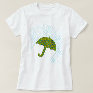 Peacock Umbrella Vrijgezellenfeest T-shirts