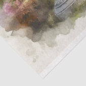 Peacock Urn Bloemen Decoupage Weefsel Papier (Detail)