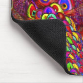 Peacock van een miljoen kleuren muismat (Hoek)