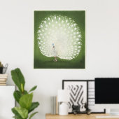 Peacock van Ohara Koson  Print Poster (Thuiskantoor)