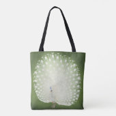 Peacock van Ohara Koson  Print Tote Bag (Achterkant)