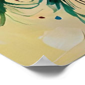 Peacock van Verborgen Verhalen - Indian Folk Art F Poster (Hoek)