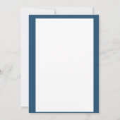 Peacock Veather Wedding Invitting Blue Green Kaart (Achterkant)