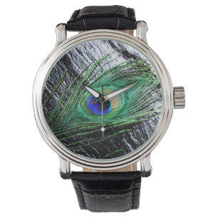 Peacock Veer 1 Horloge & Nummeropties
