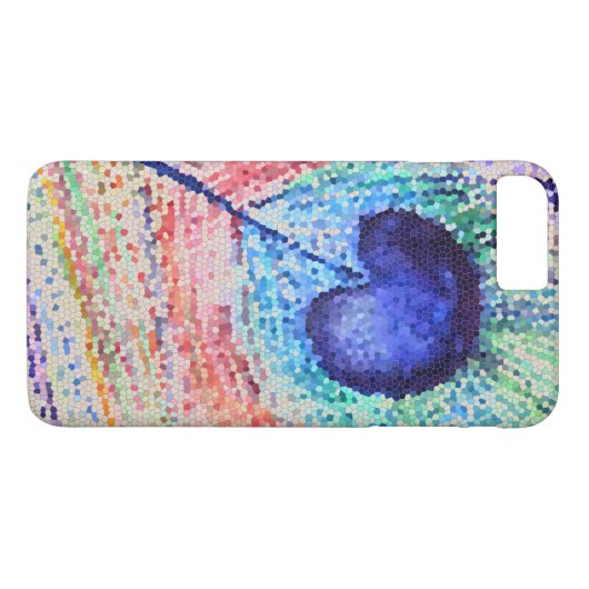 Peacock veer Apple iPhone 8/7, Barely There Case-Mate iPhone Case (Achterkant (Horizontaal))