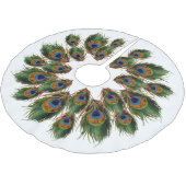 Peacock Veer Boom Reuk Kerstboom Rok (Gekanteld)