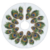 Peacock Veer Boom Reuk Kerstboom Rok (Voorkant)