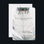 Peacock Veer Bruiloft RSVP<br><div class="desc">Peacock Feather RSVP bruiloft uitnodigingen</div>