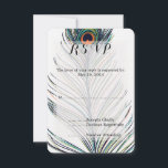 Peacock Veer Bruiloft RSVP<br><div class="desc">Peacock Feather RSVP bruiloft uitnodigingen</div>