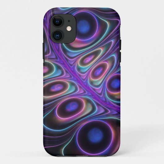 Peacock veer, decoratieve fantasie Case-Mate iPhone case (Achterkant)