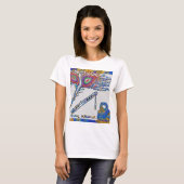 Peacock Veer en Fluit - Haas Krishna T-shirt (Voorkant volledig)