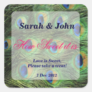 Peacock veer Hoe zoet het is Sticker