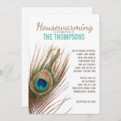 Peacock Veer Housewarming Kaart (Voorkant / Achterkant)