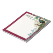 Peacock, Veer in Etchings sparen de Datum Notitieblok (Linkerzijde)