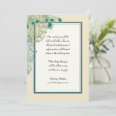 Peacock, Veer in Etchings sparen de Datum Save The Date (Staand voorkant)