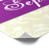 Peacock veer juweel hart trouwdag poster (Hoek)