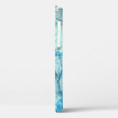 Peacock veer marmeren blauw blauwgroen paarse Case-Mate iPhone case (Achterkant / Links)