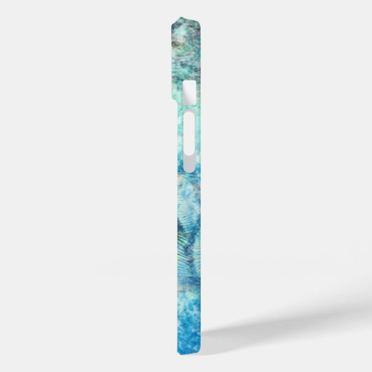 Peacock veer marmeren blauw paarse blauwgroen Case-Mate iPhone case (Achterkant / Links)