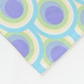 Peacock veer ovaal patroon aqua paarse deken (Hoek)