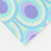 Peacock veer ovaal patroon paarse benoemde deken (Hoek)