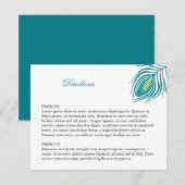 Peacock Veer Tussenvoegsel Informatiekaartje (Voorkant / Achterkant)