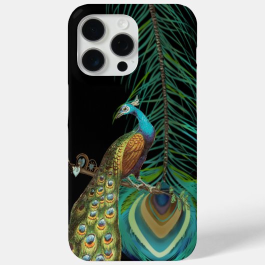 Peacock & Veer U kiest Achtergrondkleur Case-Mate iPhone Case (Achterkant)