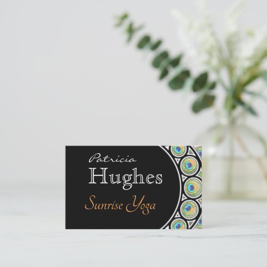 Peacock-veergrens Visitekaartje (Staand voorkant)