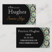 Peacock-veergrens Visitekaartje (Voorkant / Achterkant)