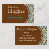 Peacock-veergrens Visitekaartje (Voorkant / Achterkant)