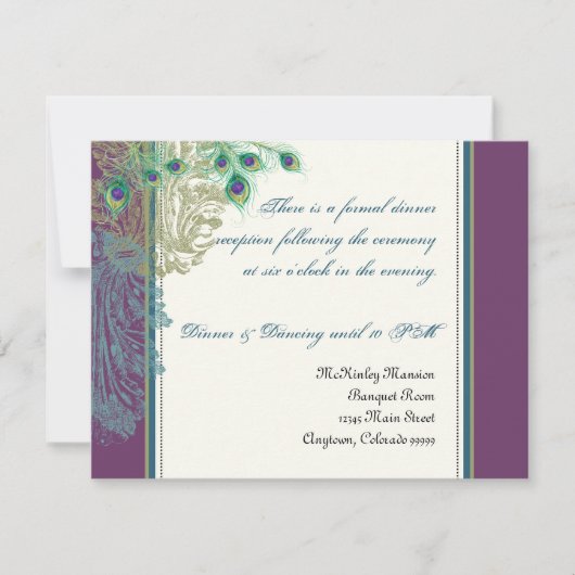 Peacock, Veerveren, Aanvraag tot ontvangst Kaart (Voorkant)