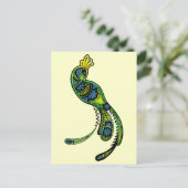 Peacock Ver 2 Briefkaart (Staand voorkant)