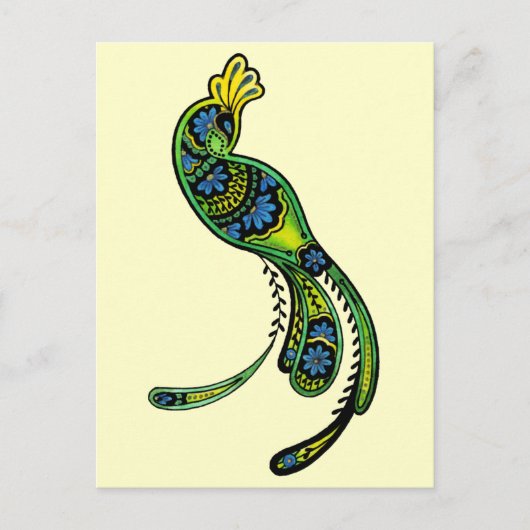 Peacock Ver 2 Briefkaart (Voorkant)