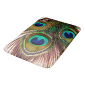 Peacock veren 4 badmat (Gekanteld)