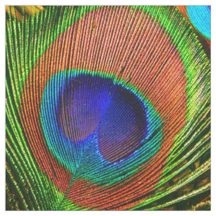Peacock-veren 6B Aangepast Stof