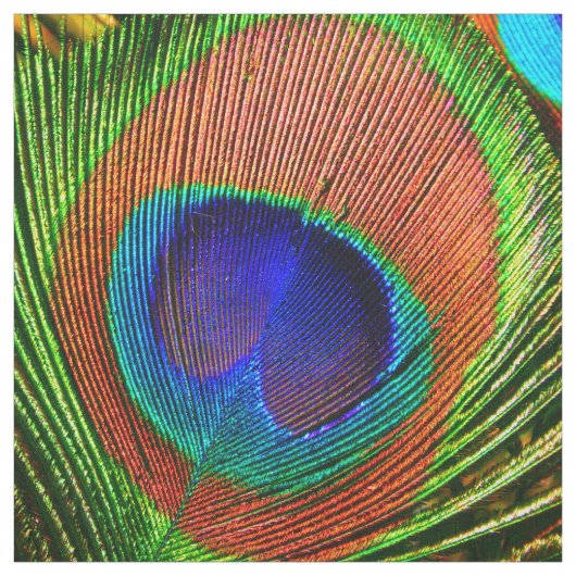 Peacock-veren 6B Aangepast Stof (Swatch)