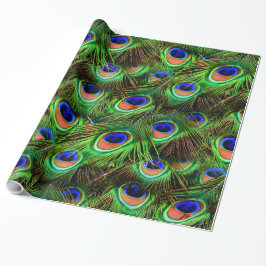 Peacock-veren 7A-B opties Verpakkingspapier Cadeaupapier