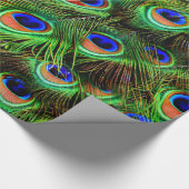 Peacock-veren 7A-B opties Verpakkingspapier Cadeaupapier (Hoek)