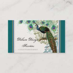 Peacock, veren - elegante Visitekaartjes