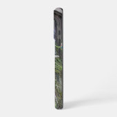 Peacock veren en gotische ramen iPhone 16 hoesje (Linkerkant)