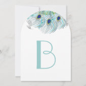 Peacock veren kaart (Achterkant)