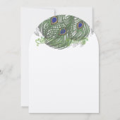 Peacock  veren kaart (Achterkant)