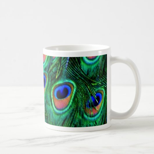 Peacock veren_ koffiemok (Rechts)