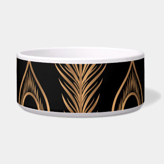 Peacock veren, luxe oosterse patroon. voerbakje