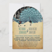 Peacock  veren met pacocks kaart (Voorkant)