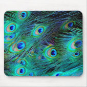 Peacock veren Mousepad Muismat (Voorkant)